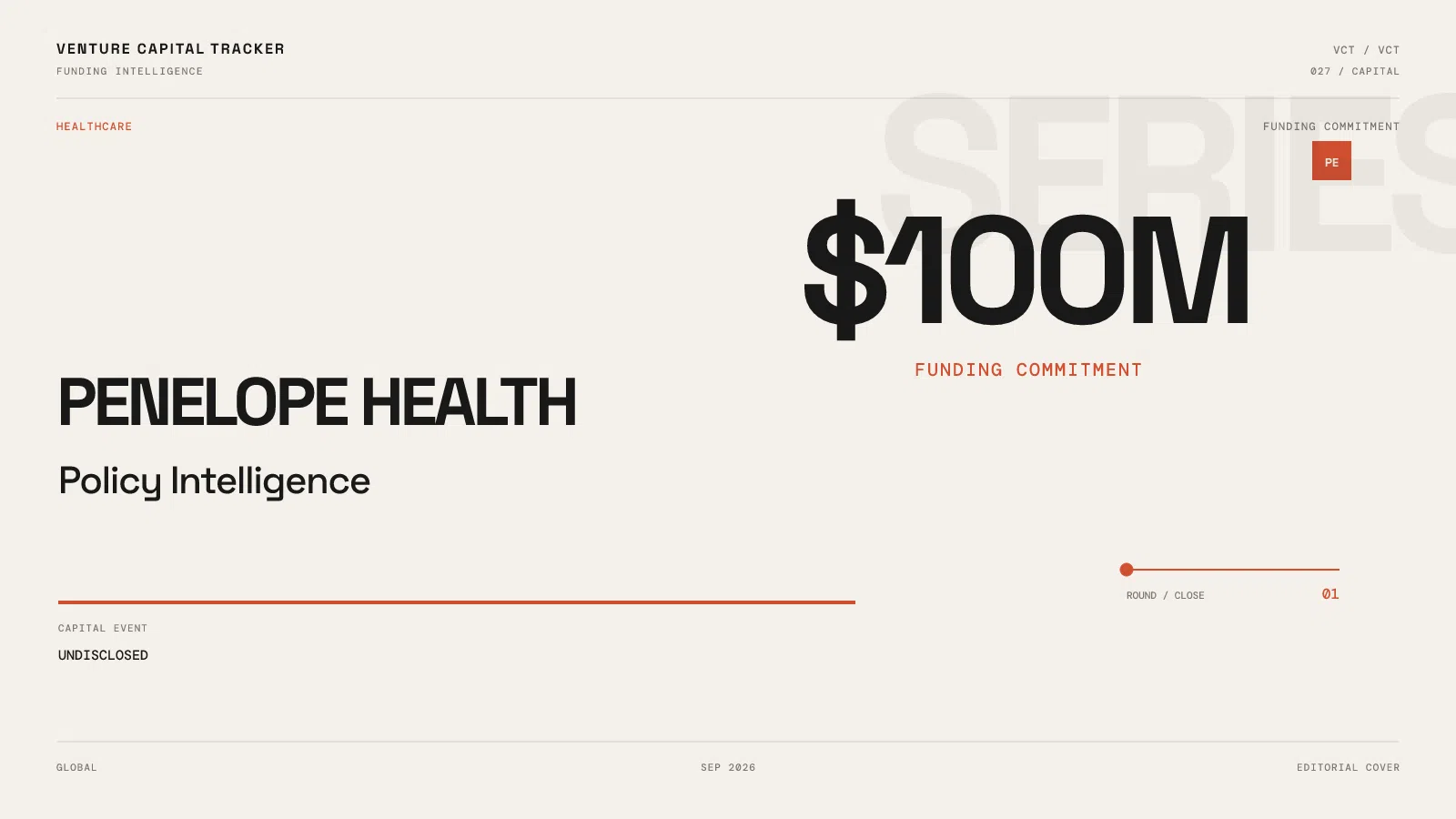 Penelope Health Funding commitment $100M