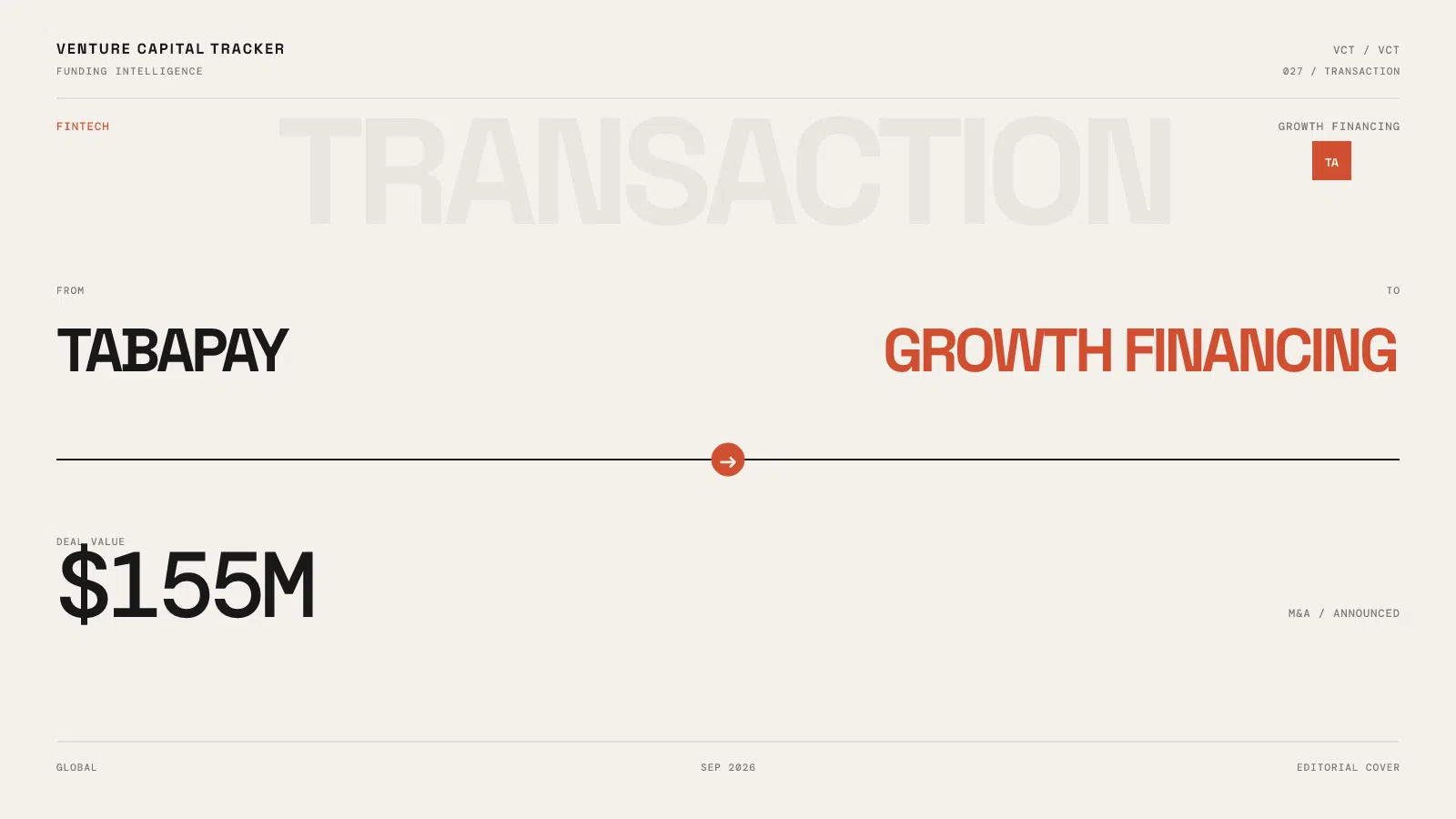 TabaPay Growth financing $155M